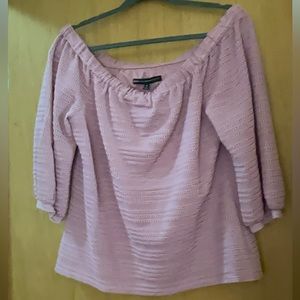 White House Black Market pink peasant top! Size M